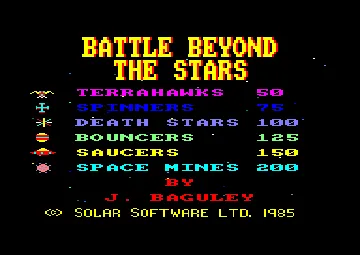 Battle Beyond The Stars (UK) (1985) screen shot title